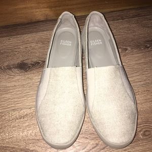 Eileen Fisher Canvas Slip On Shoes Size 8